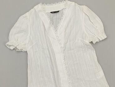 bluzki prążkowane białe: Koszula Damska, Shein, S, stan - Bardzo dobry