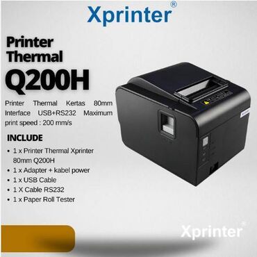 Другая бытовая техника: POS-принтер Xprinter Q200H USB + LAN чековый термопринтер 80мм с at lalafo.kg Другая бытовая техника: POS-принтер Xprinter Q200H USB + LAN чековый термопринтер 80мм с