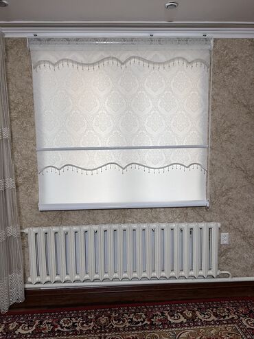 Жалюзи и рольшторы: Жалюзи Бишкек Ролшторы Дуэт с каймой и бусинкой Изготавливаем любые — 2