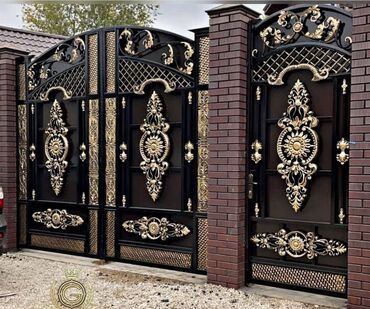 Həyət darvazaları: Metal EN MMC olaraq istədiyiniz forma və ölçüde demir işlerinin — 26