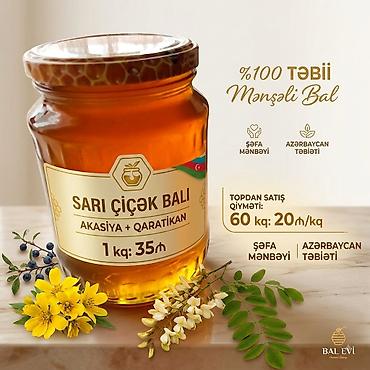 bal satışı: Məhsul: Sarı Çiçək Balı – Akasiya + Qaratikan qarışığı Xüsusiyyətlər — 1