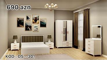 Yataq otağı dəstləri: İkinəfərlik çarpayı, Dolab, Komod, 2 tumba, Rusiya, Yeni — 12