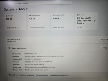 Dell: İşlənmiş Dell Inspiron, 15.6 ", Intel Core i5, 256 GB, Ünvandan götürmə — 4