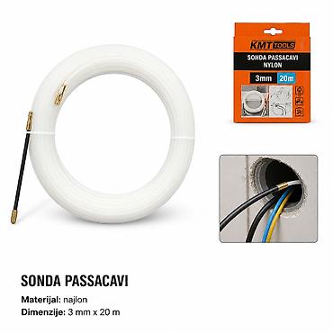 KMT Kroz zidnu liniju 2308998 Nylon sonda za provlačenje kablova kroz