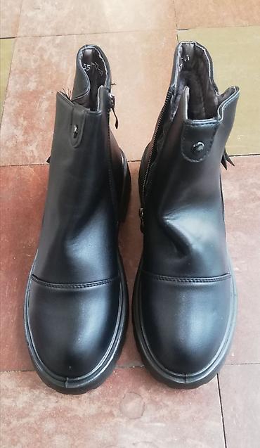 Gležnjače: Čizme ženske br. 41 – NOVO! - Model: kratke zimske čizme, crne boje - — 7