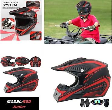 axis patike: Dečja motocross/ATV kaciga – Model: RED Junior - Tip: integralna — 1