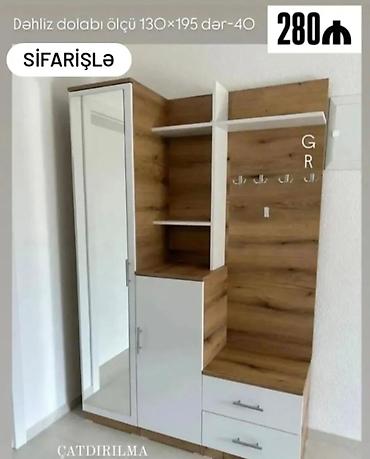 Dəhliz dolabı – ölçü: 130 × 195, dərinlik 40 sm - Kombinə edilmiş lalafo.az -da Dəhliz dolabı – ölçü: 130 × 195, dərinlik 40 sm - Kombinə edilmiş