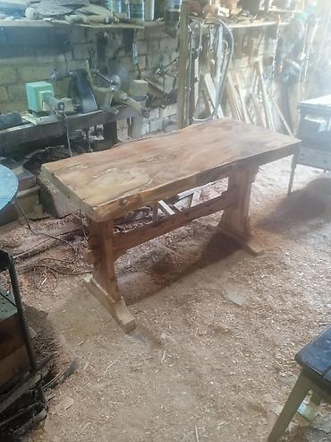 table study: Стол из массива арчи (можжевельник) - Материал: натуральная арча — 3