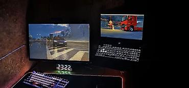 Masaüstü dəstlər: Asus tuf gaming 180hz 2k 24inch,Monitor standı 360° masaya — 3