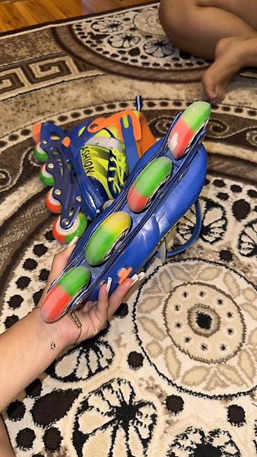 rollik: Uşaq üçün tənzimlənən təkərli konki (roller skates) - Rəng — 4