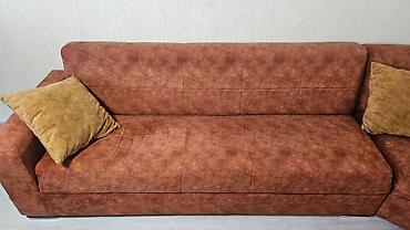 Künc divan dəsti – yumşaq toxumalı, isti kərpic-qəhvəyi rəngdə lalafo.az -da Künc divan dəsti – yumşaq toxumalı, isti kərpic-qəhvəyi rəngdə