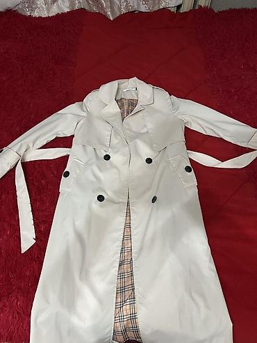 leather jacket: Плащ, Тренчкот, Двубортная модель, M — 1