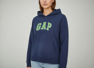 5 lat w paski bluzy w paski świat: Gap, Women`s hoodie, size XL (EU 42)