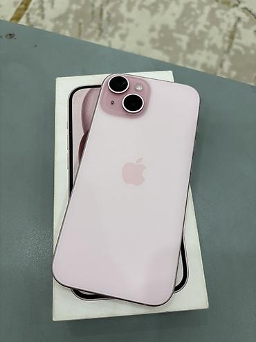 m 3: IPhone 15, Б/у, 128 ГБ, Розовый, Коробка, 83 % — 1