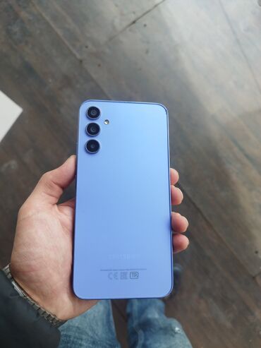 samsung s5830: Samsung A34, 128 ГБ, цвет - Голубой, Кнопочный, Отпечаток пальца