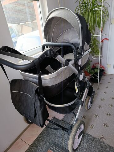 кроватка трансформер для новорожденных: Детский комплект: коляска и кроватка Коляска: - Тип: универсальная