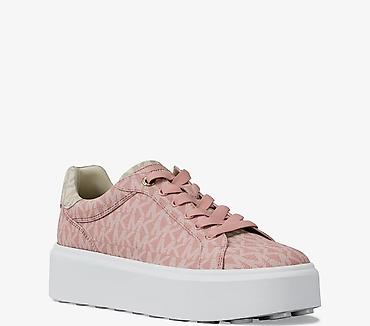 krosovka: Michael Kors platform idman ayaqqabısı - Model: MK monoqram naxışlı — 3