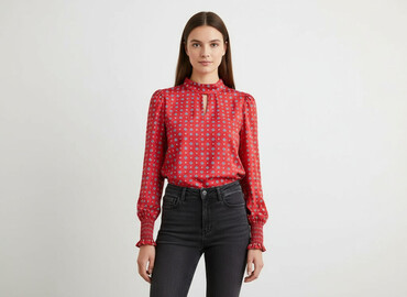 shein sukienki czerwone: Shein, Women's blouse, size L