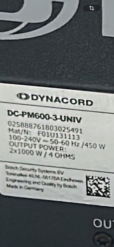 dynacord 2: Dynacord PowerMate 600 (DC-PM600-3-UNIV) – gücləndiricili mikser — 1