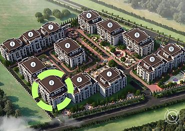 sky park: 3 комнаты, 110 м², АУЦА Элитка, 3 этаж, ПСО (под самоотделку) — 3