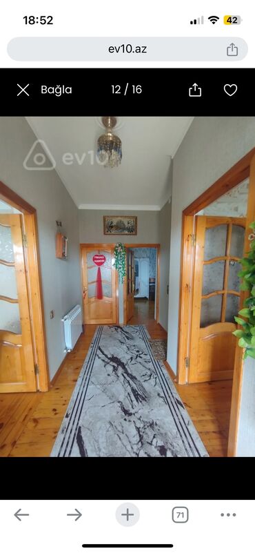 Bağ evlərinin satışı: Digah, 100 kv. m, 3 otaqlı, Hovuzsuz, Kanalizasiya, Kombi, Qaz — 4