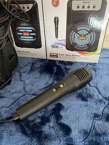 колонка микрафон: Колонки с микрофоном Аккумулятор 1200 mAh Хватит до 2 часов — 3