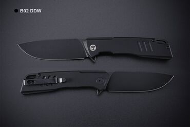 Коллекционные ножи: Нож Petrified Fish Loco Рукоять черный G10 Клинок сталь D2 (blackwash)