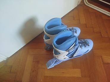 Roleri i rolšue: Podesivi roleri 36-39 plavi,tockici za rolere - ko novi Deciji — 14