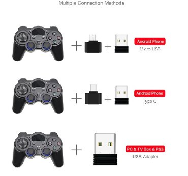 Oprema za video igre: Multifunkcionalni Wireless Gamepad za PC, Android, PS3. Nov i — 3