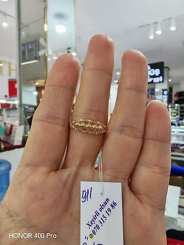 zergerlik: Toy, Üzük, Sarı qızıl, 585 Əyar, Qaşsız — 3