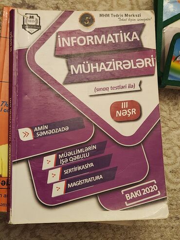 informatika test toplusu dim: Miq sertifikasiya magistratura amin semedzade İnformatika mhm