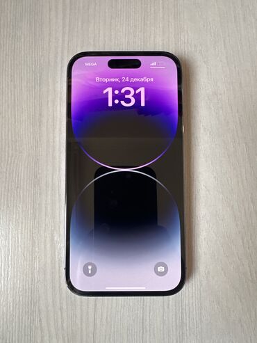 Apple iPhone: IPhone 14 Pro, Б/у, 256 ГБ, Deep Purple, Кабель, 83 %