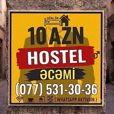 Kommersiya daşınmaz əmlakı: Günlük HOSTEL – Əcəmi metrosu yaxınlığı – Qiymət: 10 AZN (günlük) – — 1