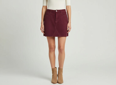 spódnice czerwone w grochy: Denim Co, Women`s skirt, size L