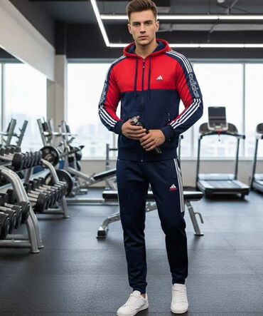 Trenerke: Komplet, Adidas, bоја - Šareno, Likra — 2