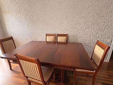 stul ev ucun: Klassik üslubda qonaq otağı mebel dəsti Tərkibi: - 3 nəfərlik yumşaq — 2