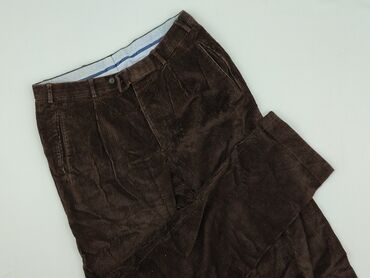 spodnie woskowane białe: Material trousers for women, size XL (EU 42)