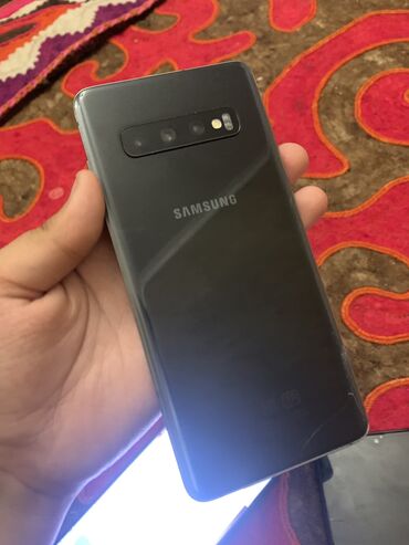самсунг s6 edge: Samsung Galaxy S10 Plus, Б/у, 128 ГБ, цвет - Черный, 2 SIM