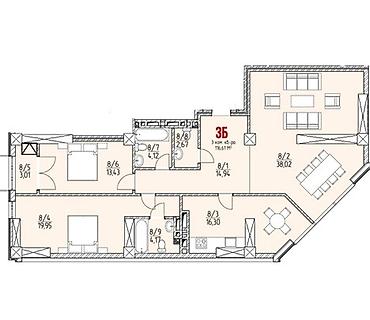 Продажа квартир: 3 комнаты, 117 м², Элитка, 15 этаж, Евроремонт — 2