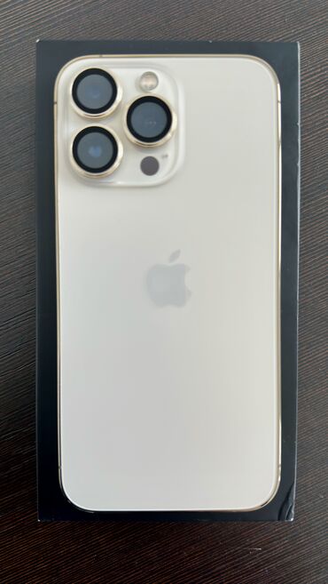 айфоны в расрочку: IPhone 13 Pro, Б/у, 256 ГБ, Золотой, Кабель, Коробка, 90 %