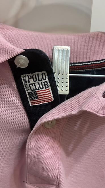 pull and: Мужская футболка, 2XL, Us Polo Assn, Б/у, цвет - Розовый — 6