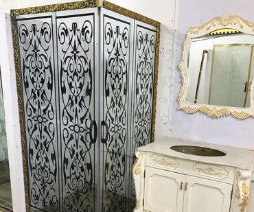 Duş kabinaları, arakəsmələr: Hamam aksesuarları-6mm,8mm, 10mm temper şüşələrdən ve yüksək — 4