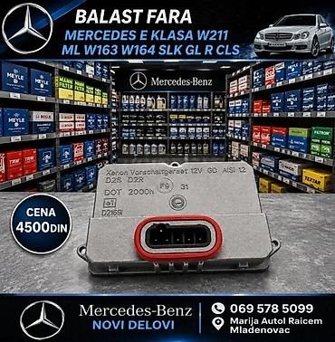 snaga osiguraca: BALAST FARA MERCEDES E KLASA W211 ML W163 W164 SLK GL R CLS | Balast — 1