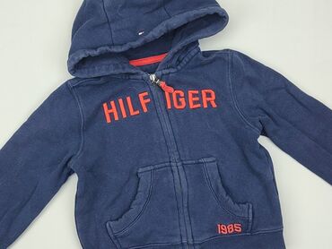 modne sweterki na drutach: Sweatshirt, Tommy Hilfiger, 2-3 years, 92-98 cm, condition - Fair