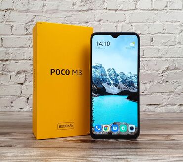 64 gb telefonlar: Poco M3, 128 GB, rəng - Göy