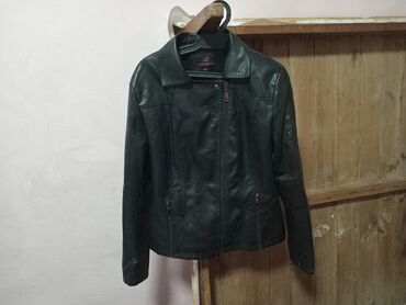 Кожаные куртки: Кожаная куртка, Косуха, Натуральная кожа, Приталенная модель, 3XL (EU 46)