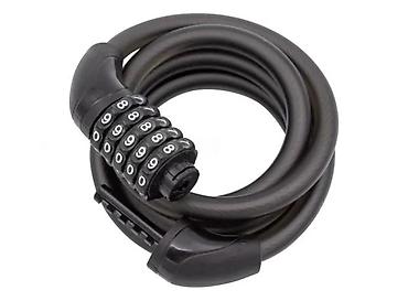 Dodaci za bicikl: Katanac za bicikl sa šifrom – 5-cifarski - Sigurnosni spiralni kabl — 4