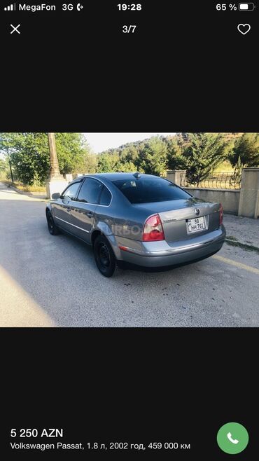 Volkswagen: Volkswagen Passat: 1.8 l | 2002 il Sedan