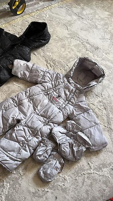 комбензон: Детский зимний комбинезон Moncler, цвет черный,трансформер - Теплый — 5