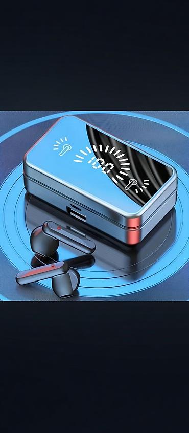 online telefon aksesuarları: Güzgü səthli rəqəmsal göstəricili TWS Bluetooth qulaqlıqlar - Metalik — 1